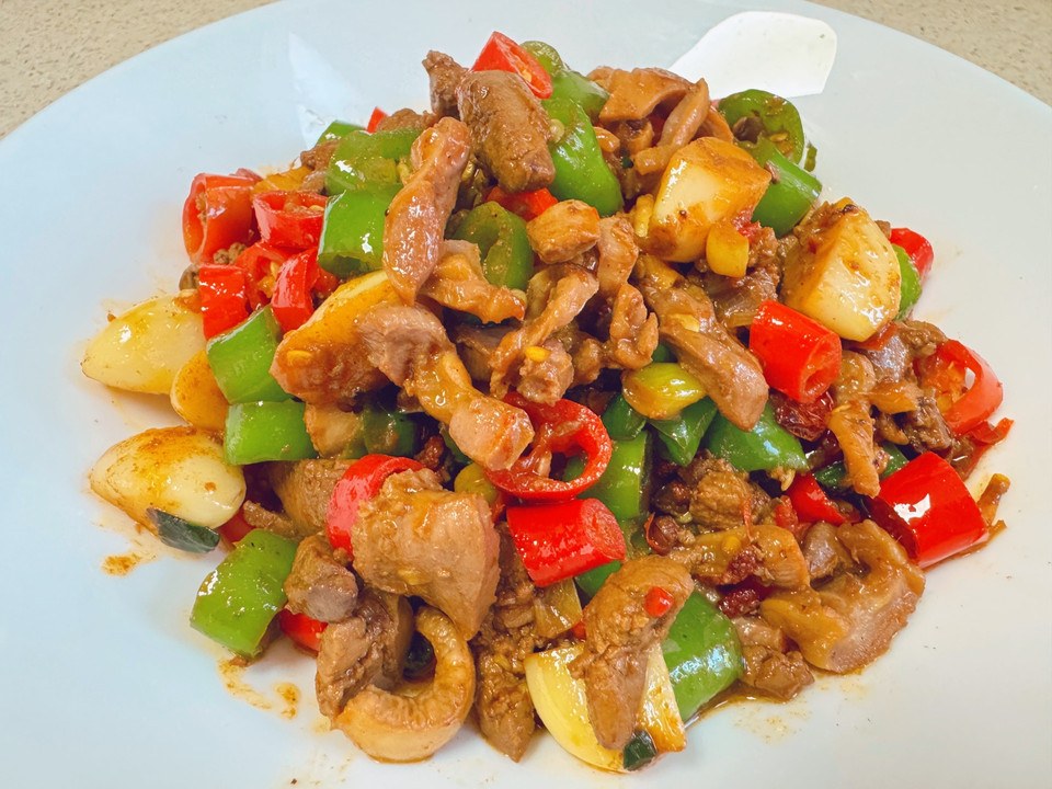 解馋又美味～辣炒鸡杂的做法