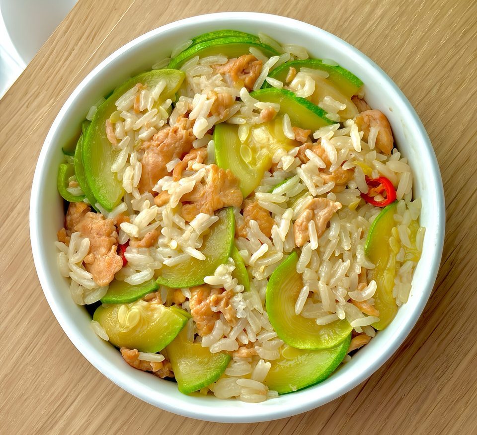 减重西葫芦鸡肉拌饭❗️低卡减脂午餐的做法