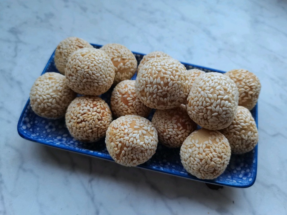 芝麻红薯丸的做法