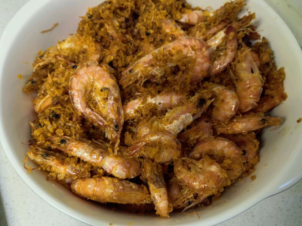 避风塘炒虾的做法