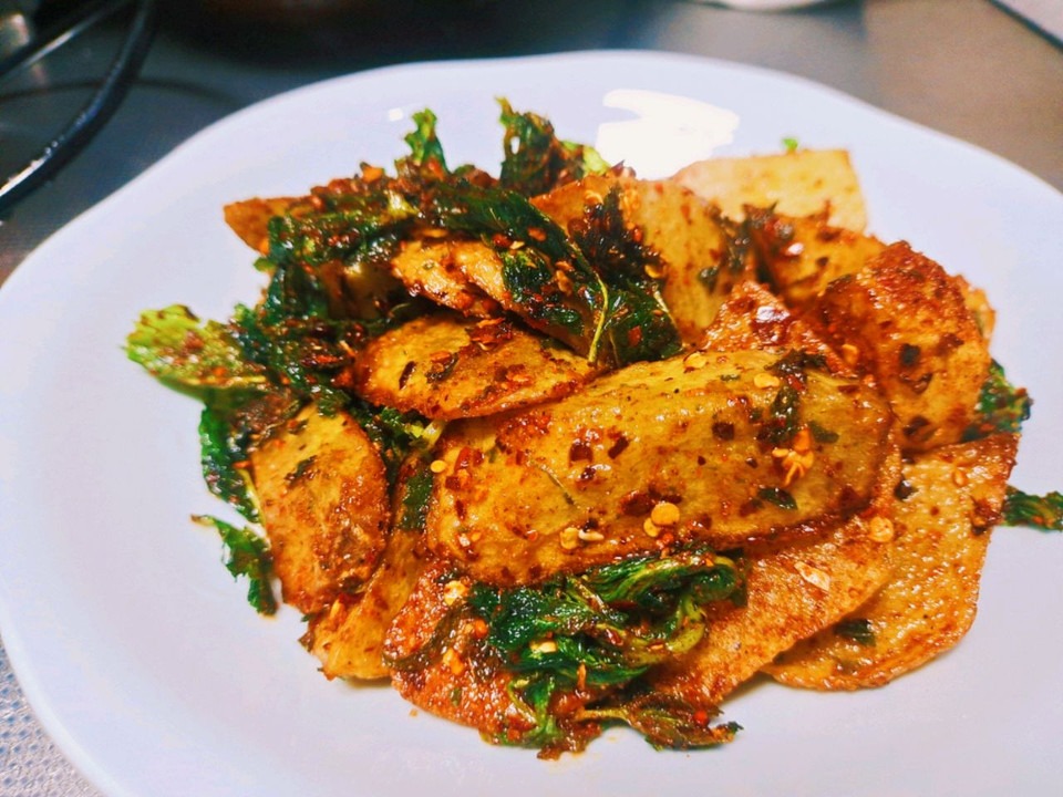 云南菜～薄荷炸洋芋的做法