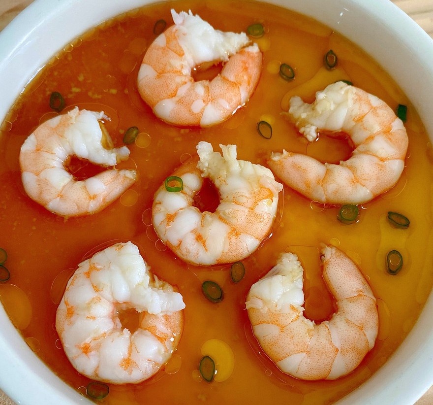 虾仁蒸蛋的做法