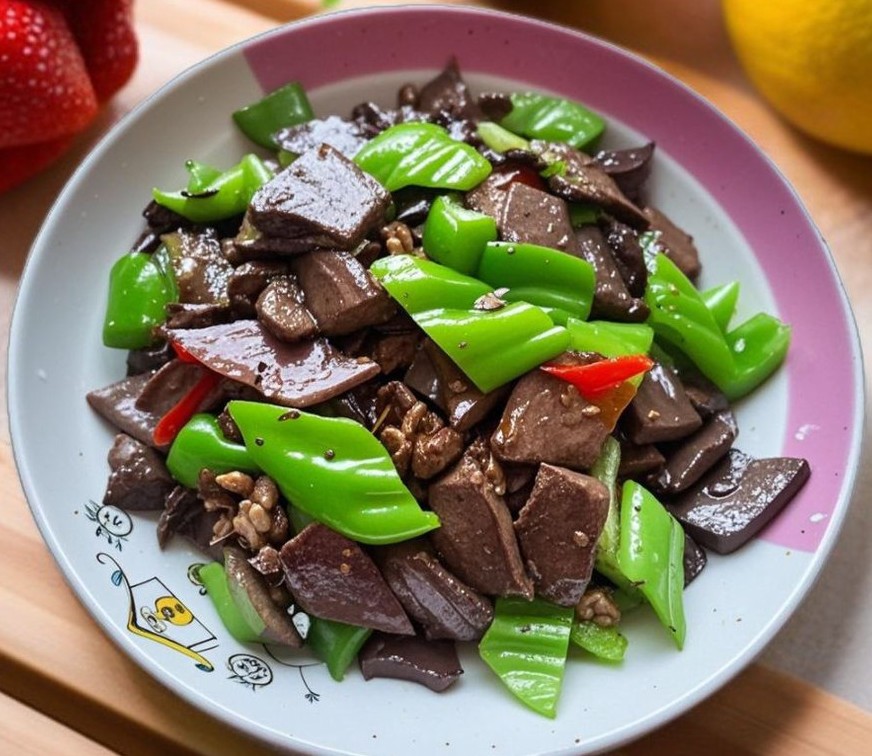 必吃！爆汁炒羊血，香辣过瘾的做法