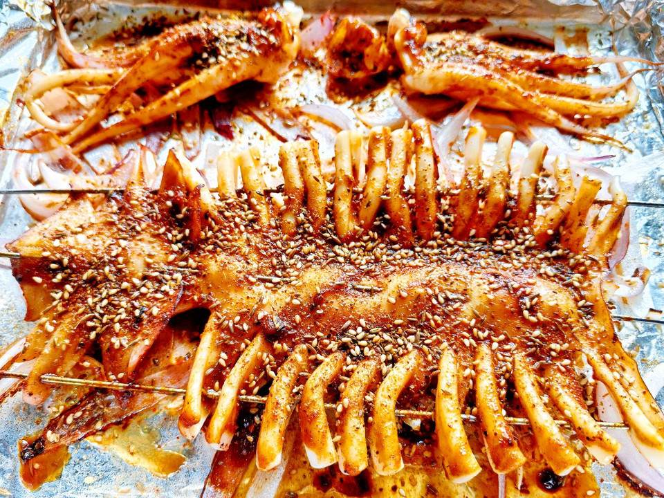 烤箱版烤鱿鱼的做法