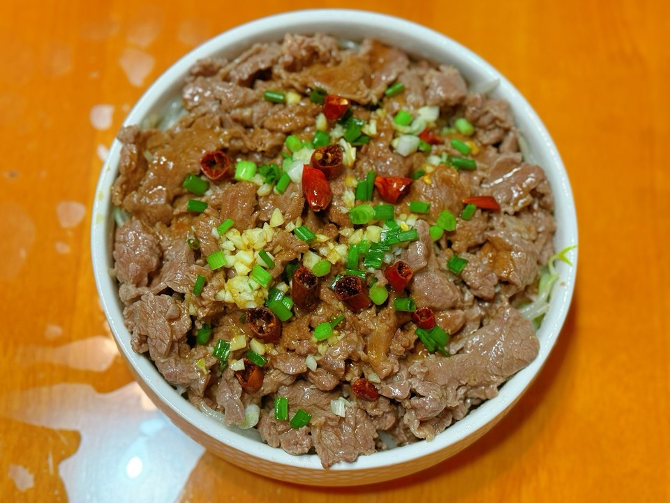 葱香牛肉的做法