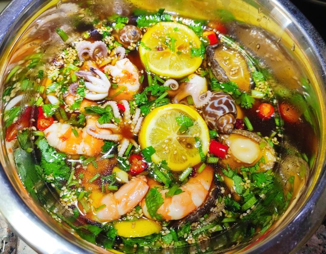 捞汁小海鲜的做法