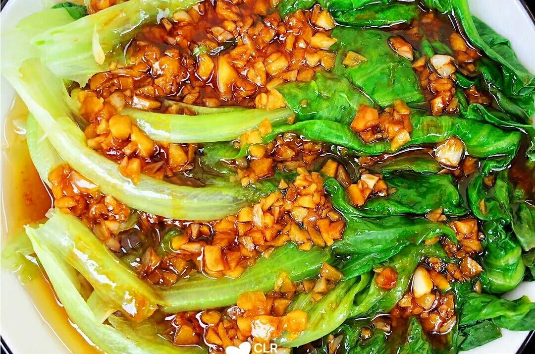 5分钟搞定爆好吃耗油生菜，减肥餐必备菜谱的做法