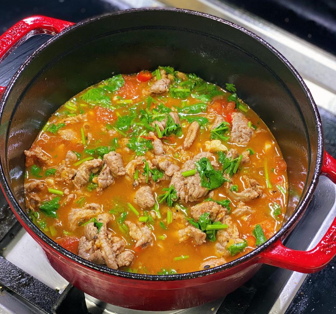 百香果酸汤牛肉的做法