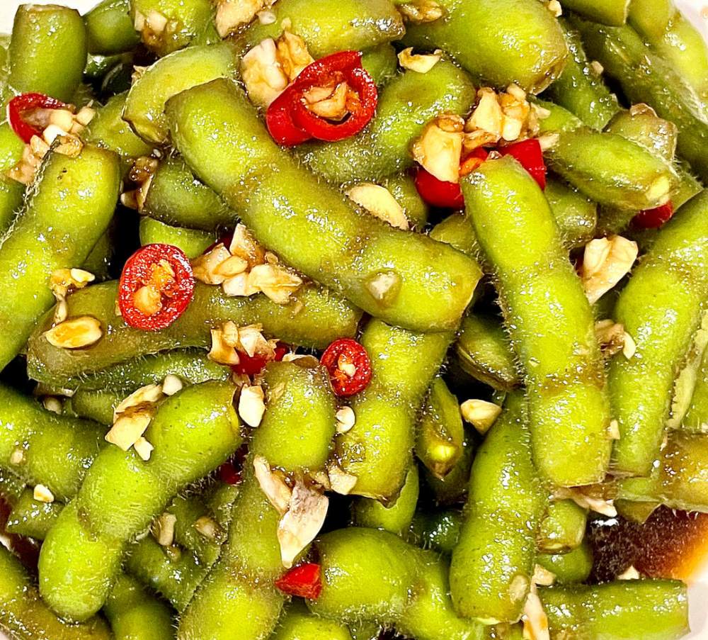 最简单的凉拌毛豆，最好吃的做法，绝绝子！的做法