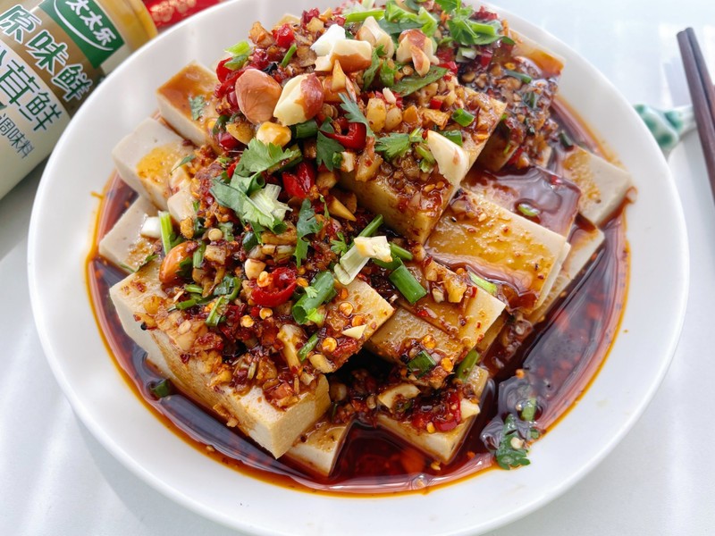 芥末凉粉的做法