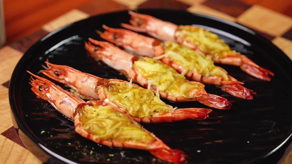 黑松露芝士烤虾的做法