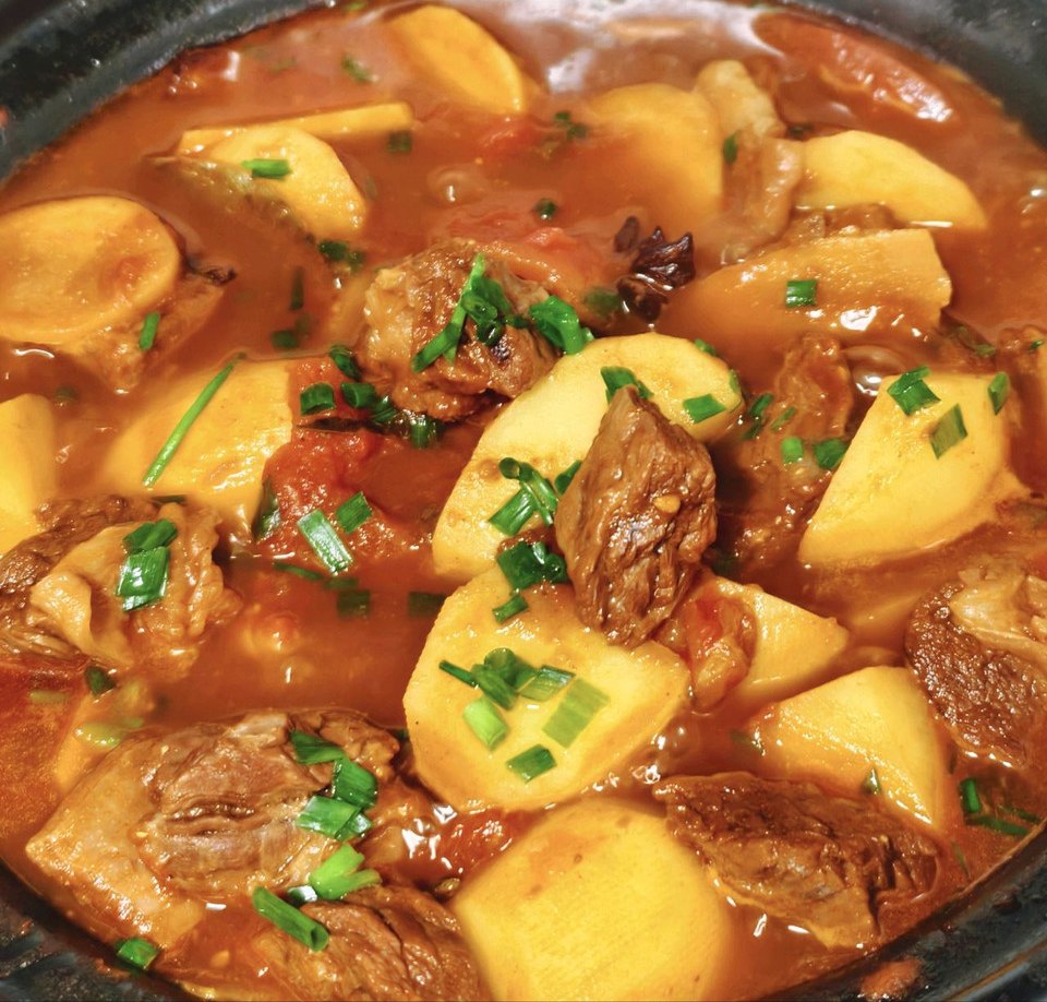 番茄炖牛腩的做法