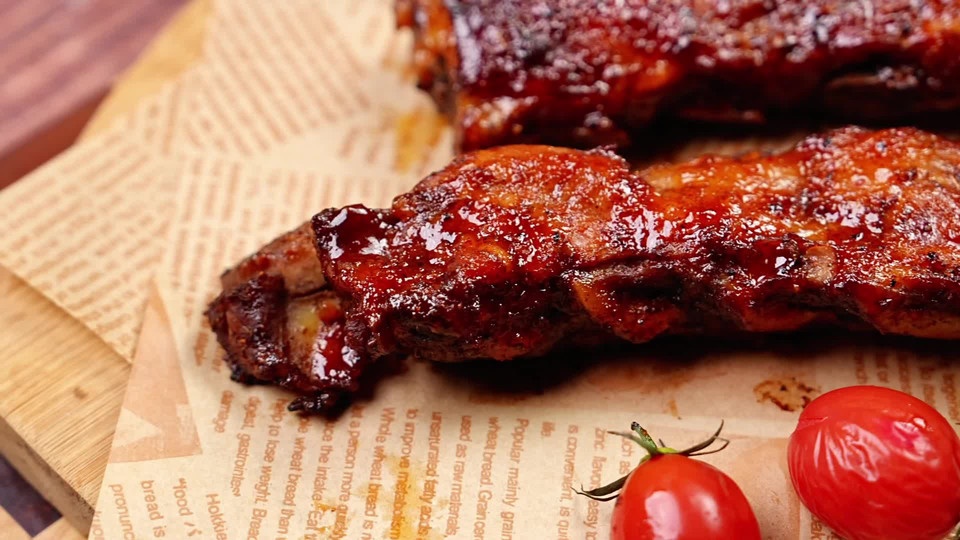 蜜汁松露烤肋排的做法