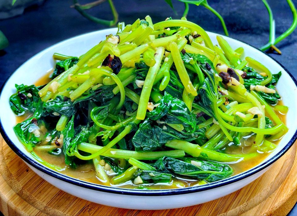 蒜泥番薯叶的做法