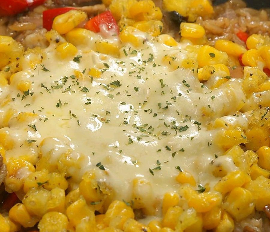芝士玉米焗饭的做法