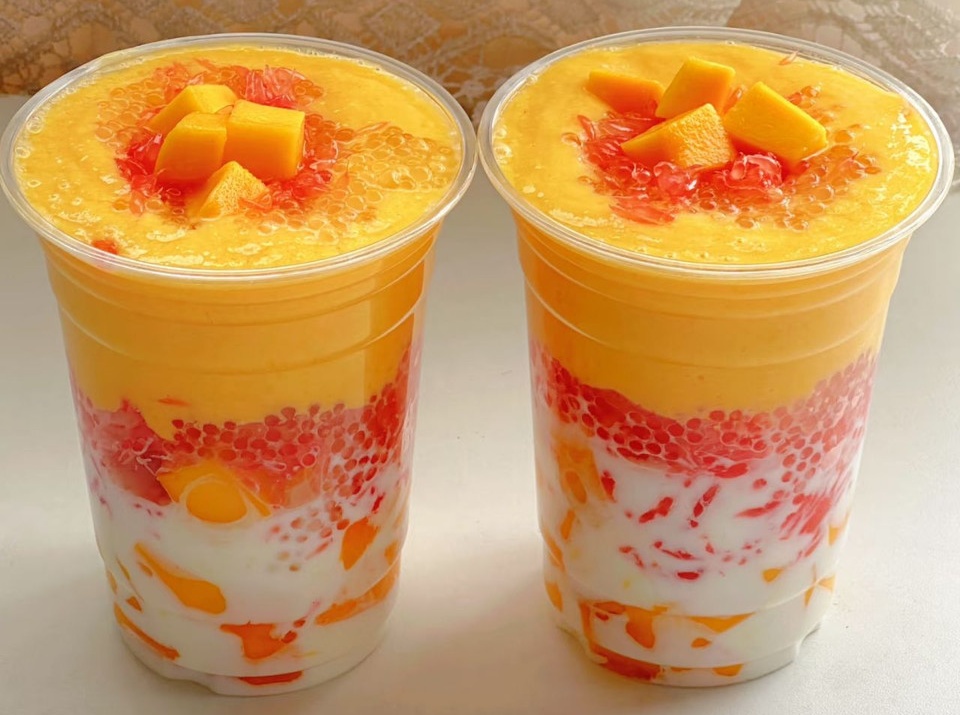 杨枝甘露巨好喝 简单易学 清爽解腻的做法