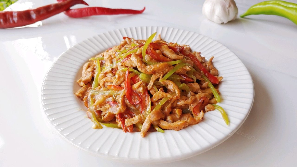 蒜香彩椒蚝油鸡的做法