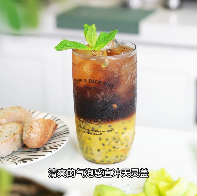 啡常荔酿气泡饮的做法