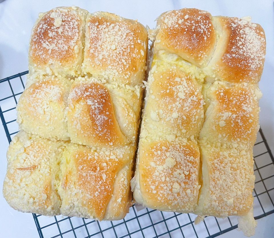 超美味早餐甜品！黄油奶酥吐司（原味）的做法