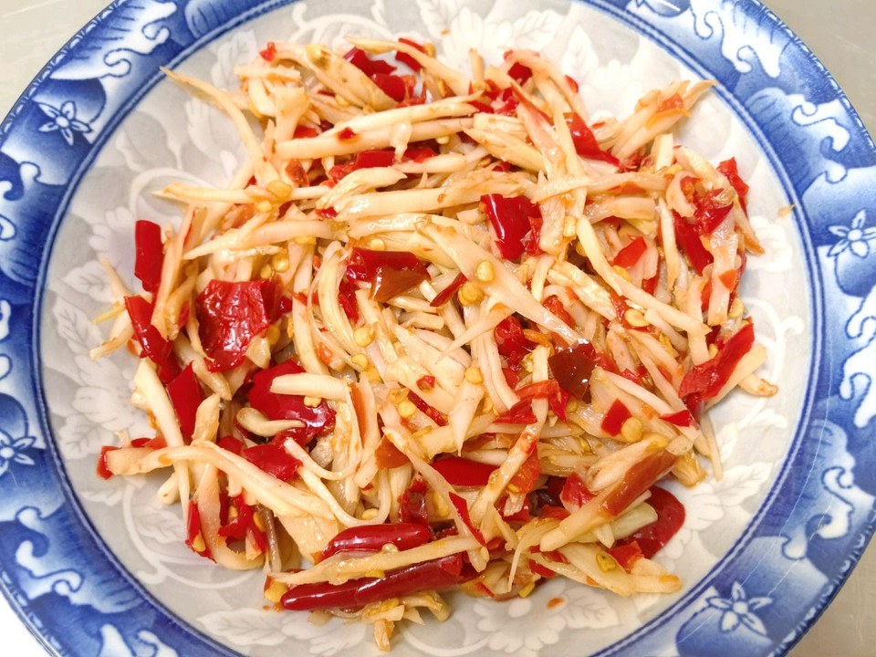 剁椒拌姜丝的做法