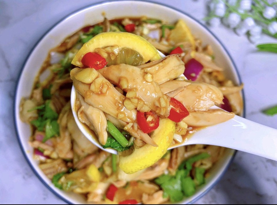 柠檬鸡丝的做法