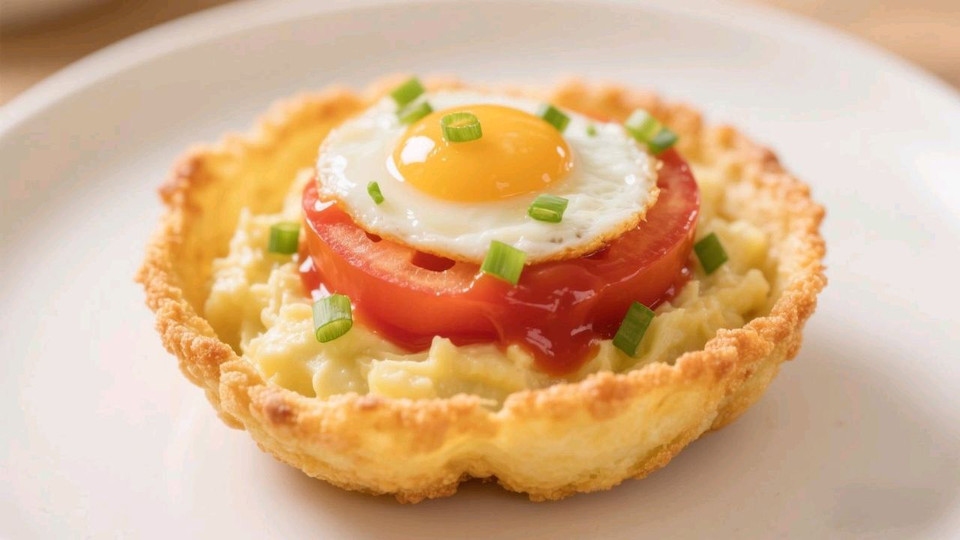 番茄土豆蛋窝脆的做法