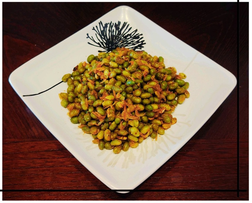 蛋黄青豆的做法