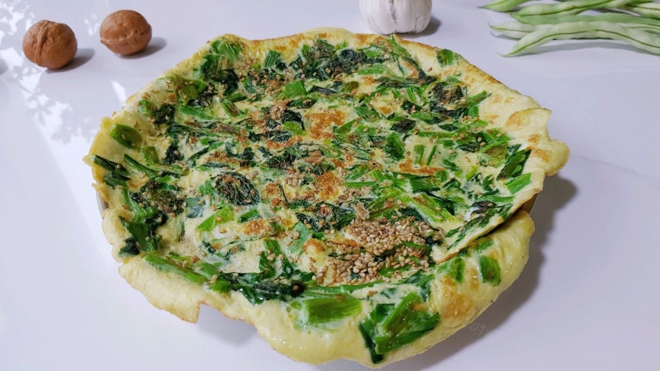 蛋香白菜软煎饼的做法