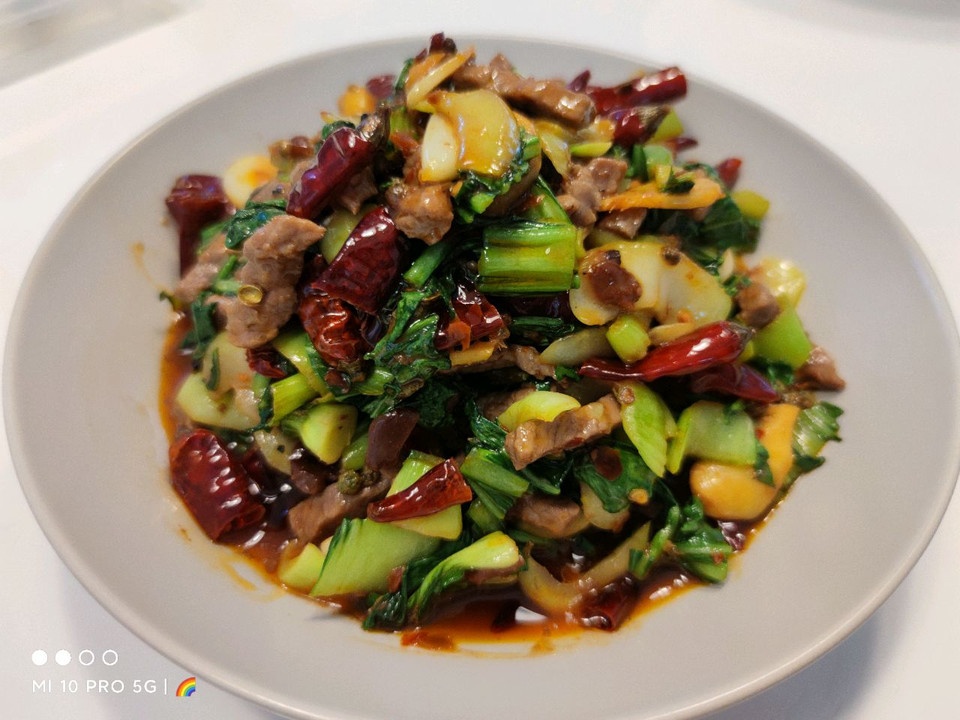 青菜牛肉的做法