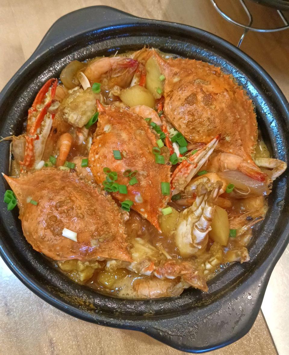 香蟹煲的做法