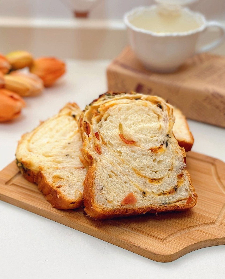 火腿肉松吐司的做法