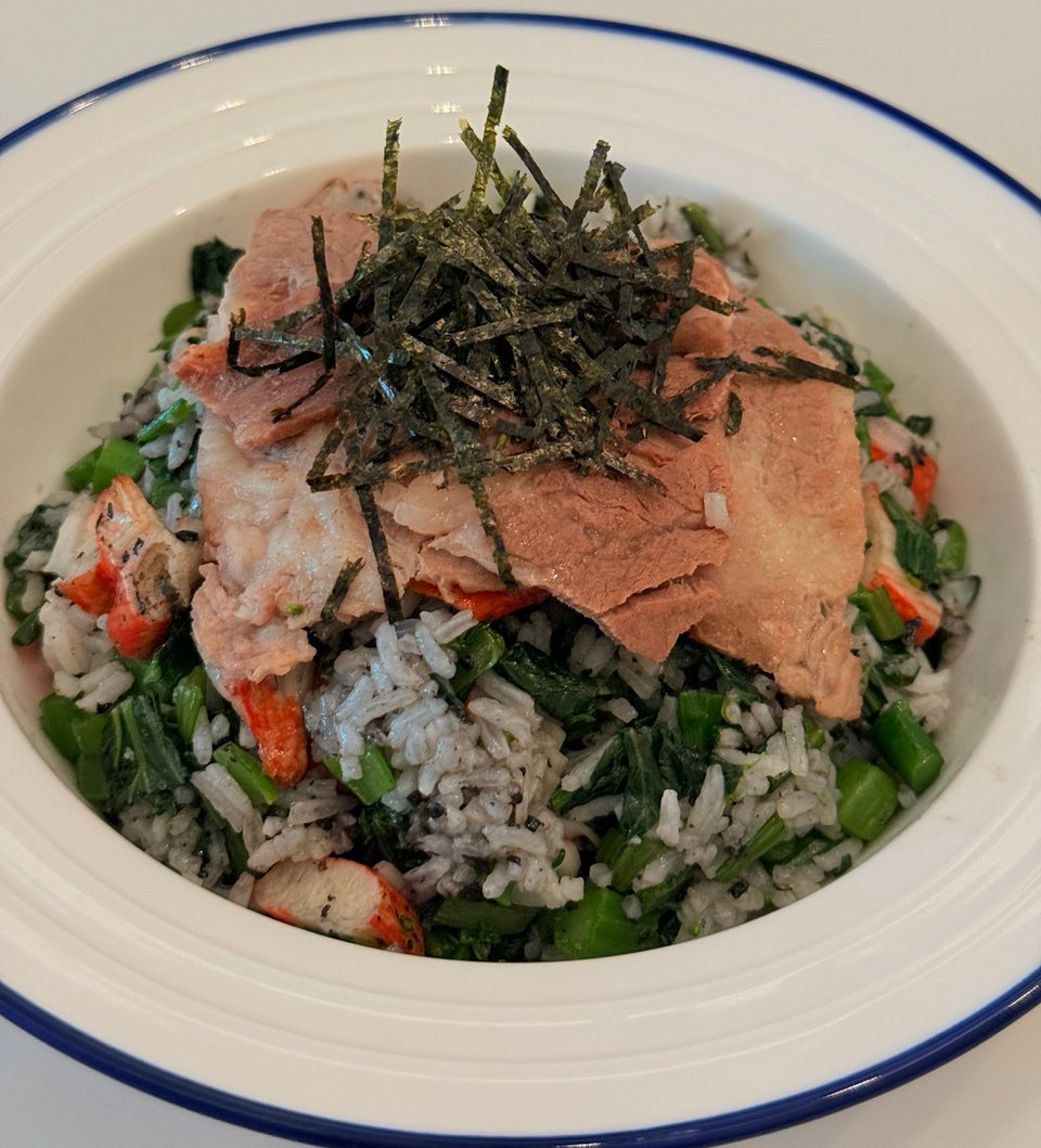 黑松露蟹柳菜心闷饭（低卡）的做法