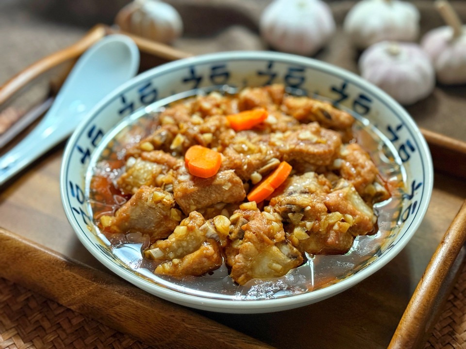蒜香蒸排骨的做法