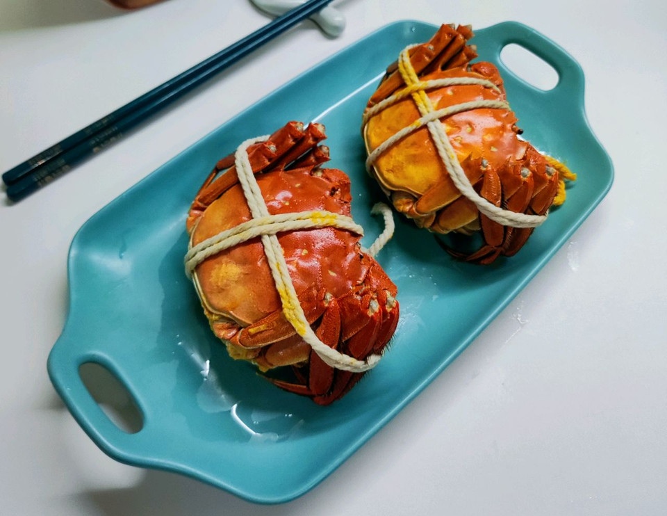 蒸大闸蟹的做法