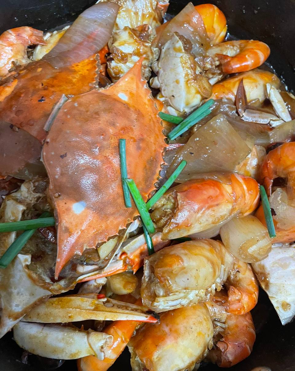 辣炒虾蟹的做法