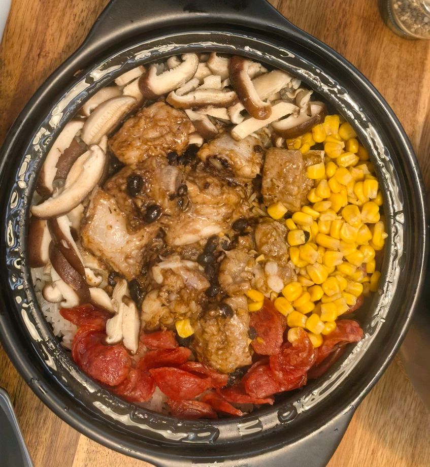 豉汁排骨煲仔饭的做法