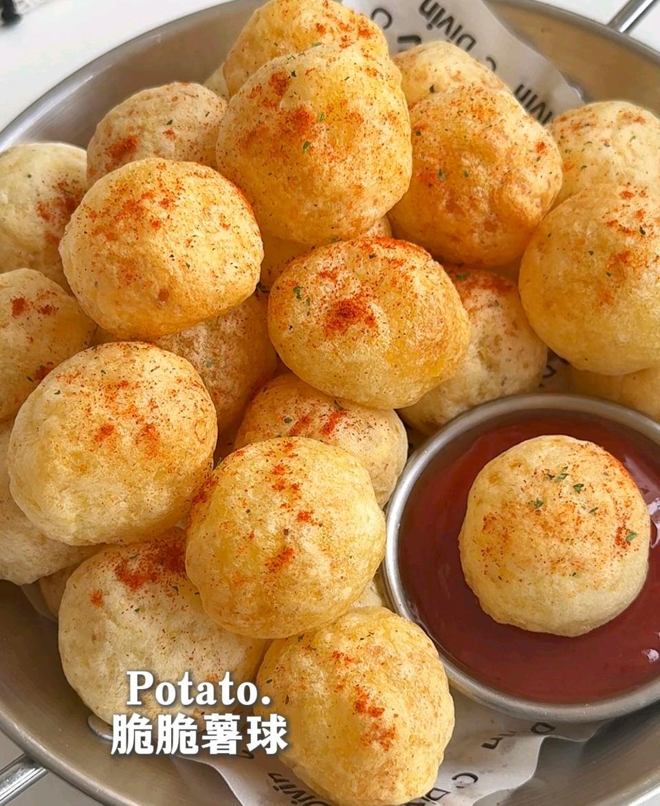 脆脆薯球的做法