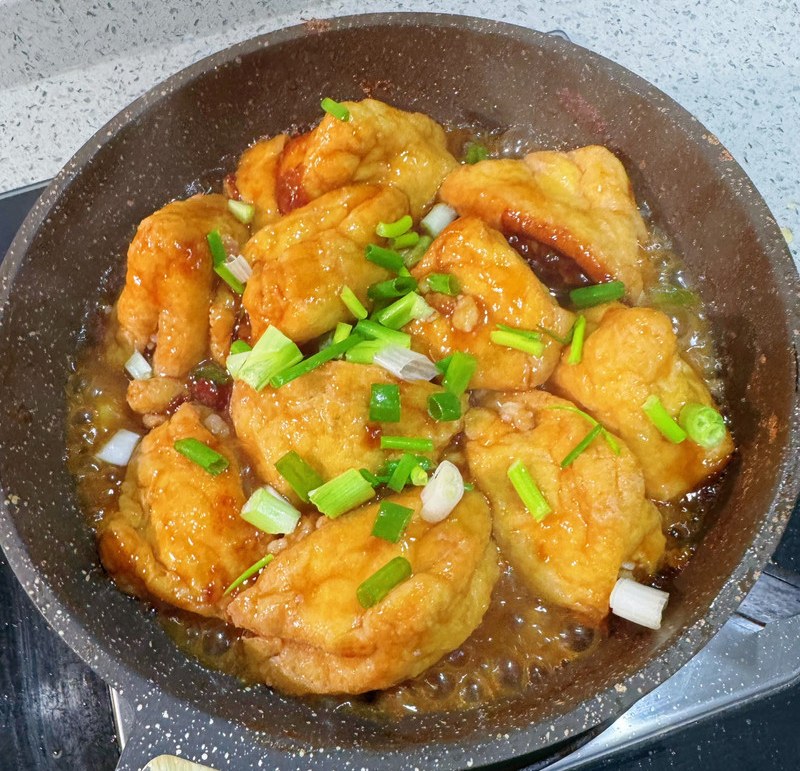 肉沫酿豆泡的做法