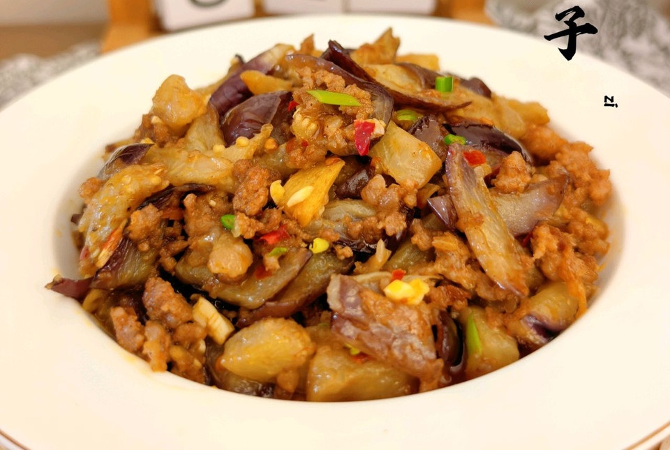 家庭版肉末茄子的做法