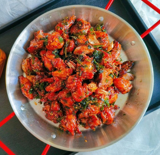 薄荷炒鸡的做法