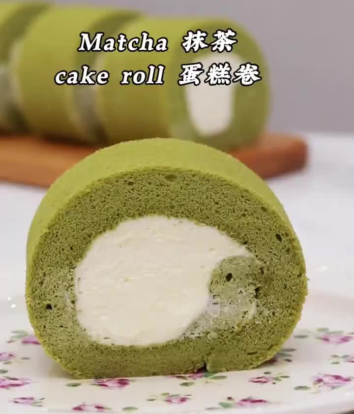 超详细抹茶蛋糕卷教程的做法