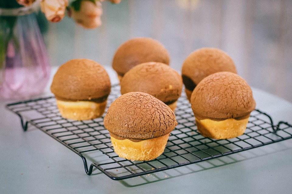 咖啡墨西哥酱蘑菇头面包的做法