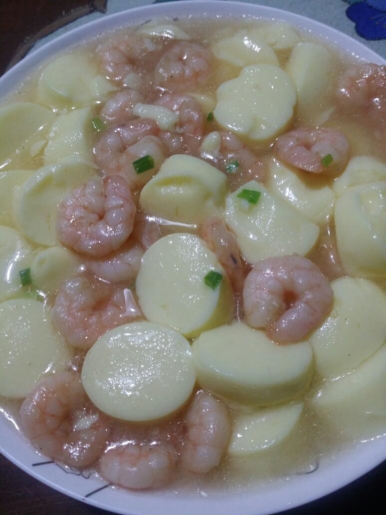 虾仁玉子豆腐