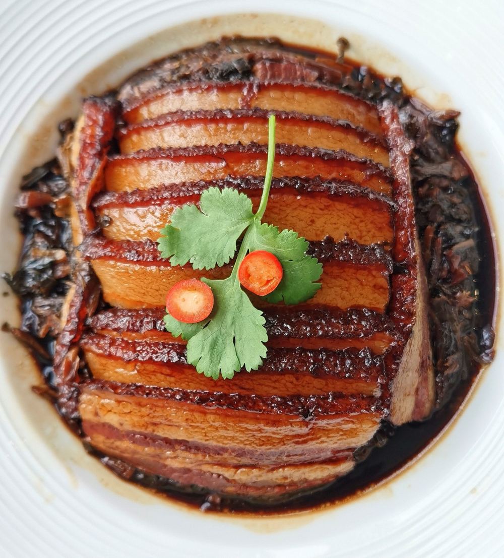 梅菜扣肉（塑盒装）工业化配方工艺