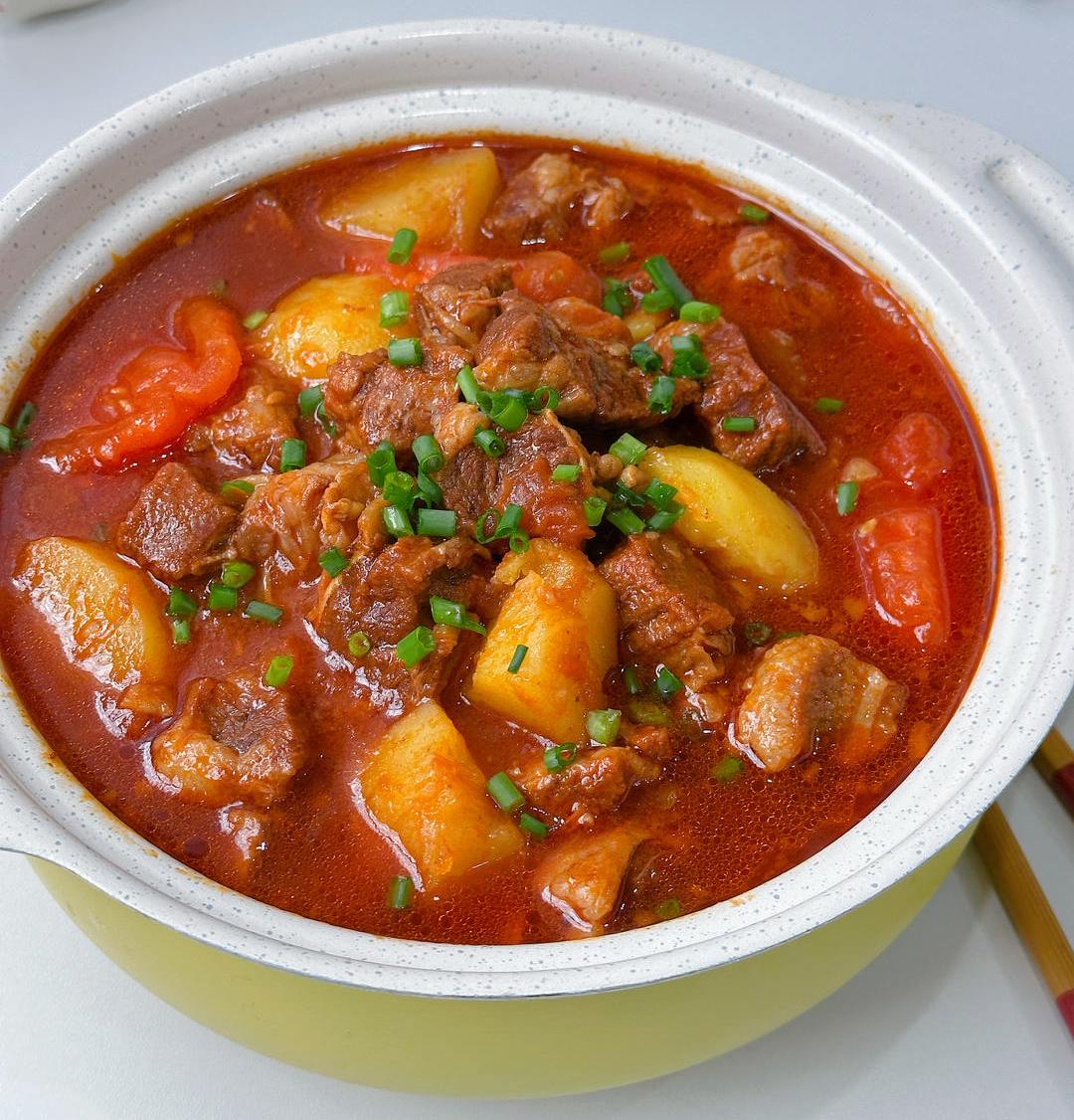 番茄土豆炖牛肉的做法