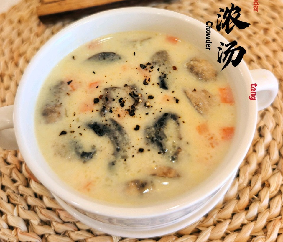 鲜虾玉米浓汤的做法