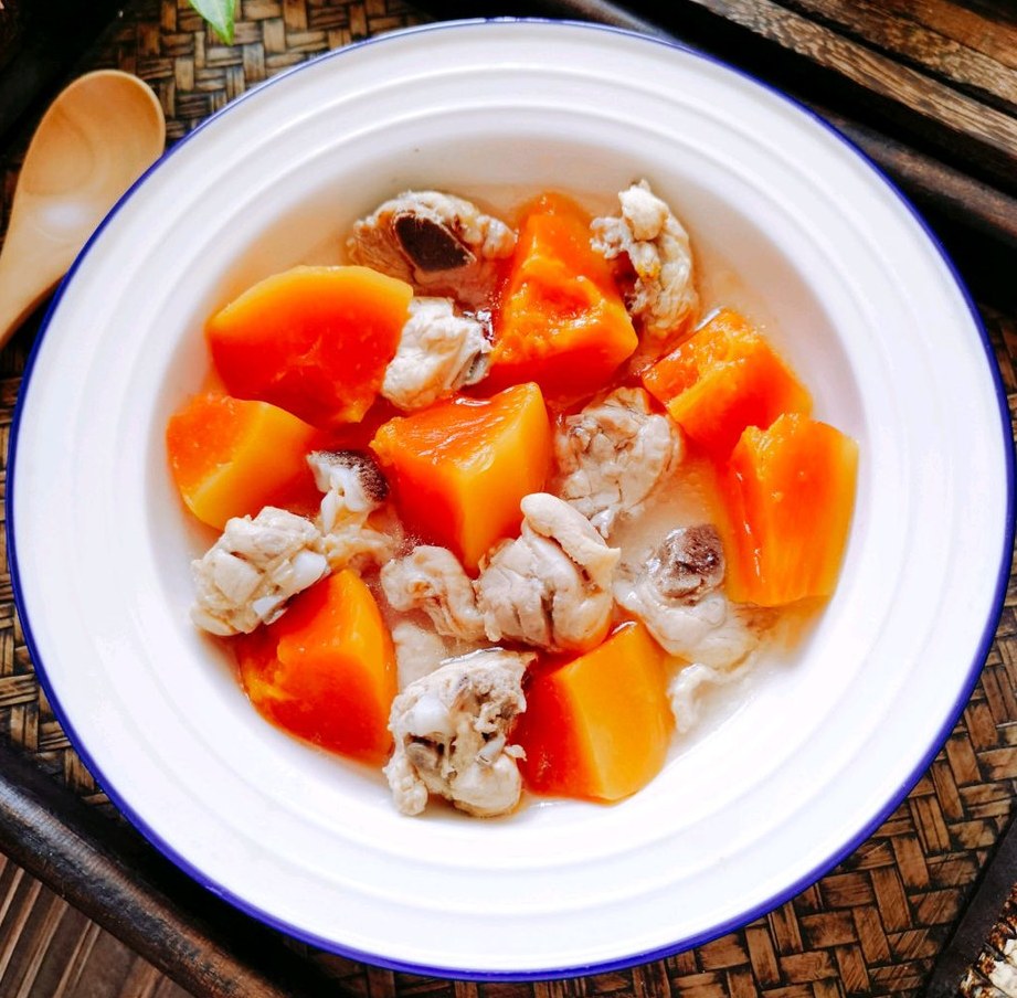 木瓜浸鸡的做法