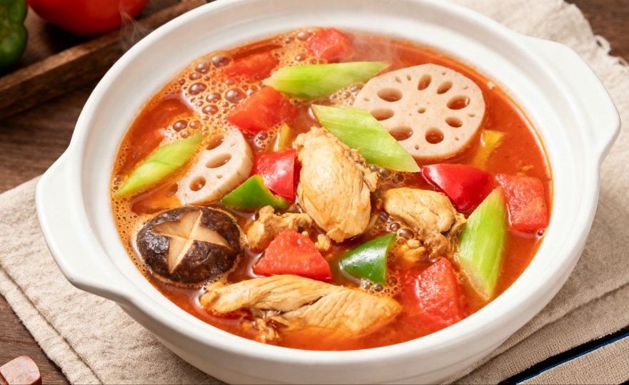 茄汁鸡胸焖菜封神｜一碗搞定一餐！懒人掉秤餐！的做法