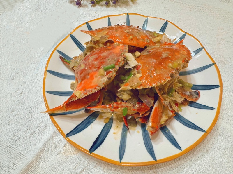 奶油焗螃蟹的做法