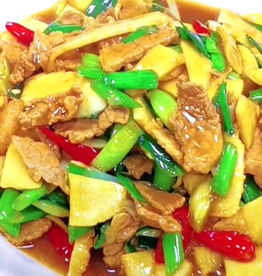 冬笋炒肉片的做法